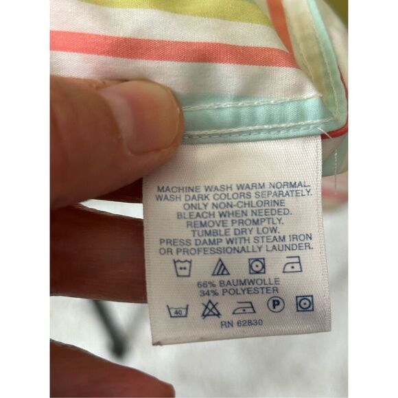 Lands’ End Women’s Striped Classic Button Down Shirt. Size 16. - Picture 7 of 7